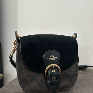 Coach Black and Brown Crossbody Bag